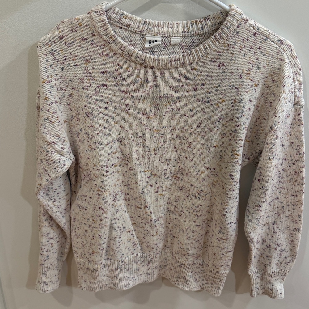 GAP Speckled Cream Sweater girls